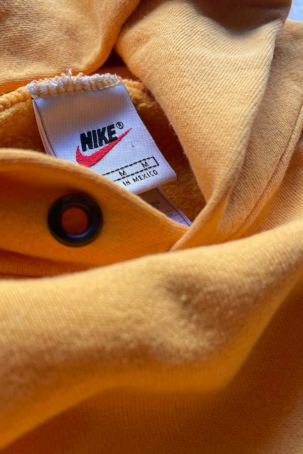 MADE IN MEXICO 90'S ONE POINT LOGO SWEAT HOODIE / YELLOW [SIZE: M USED]