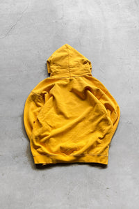 MADE IN MEXICO 90'S ONE POINT LOGO SWEAT HOODIE / YELLOW [SIZE: M USED]