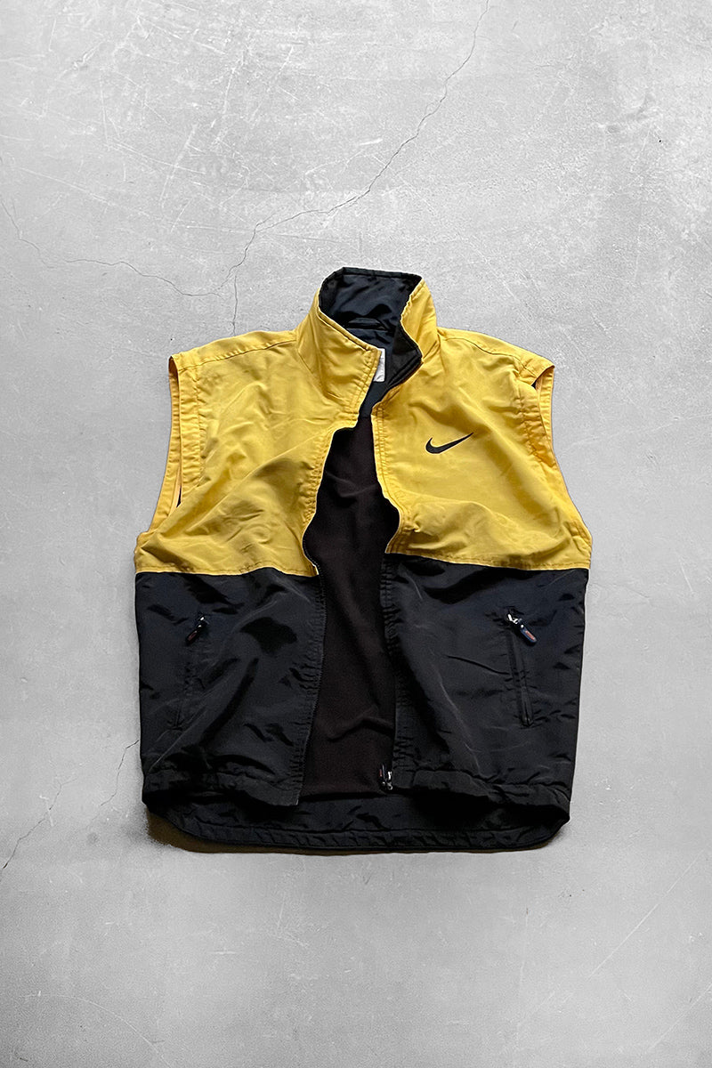 90'S NYLON VEST / YELLOW [SIZE: L USED]