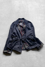 画像をギャラリービューアに読み込む, MADE IN ENGLAND 60-70&#39;S GOWN JACKET / NAVY [SIZE: S USED]
