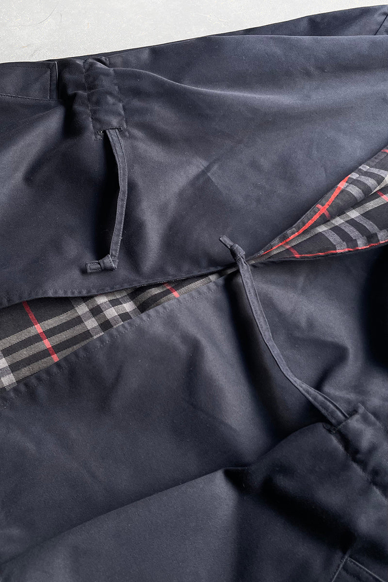 MADE IN ENGLAND 60s-70s GOWN JACKET / NAVY [SIZE: S USED]