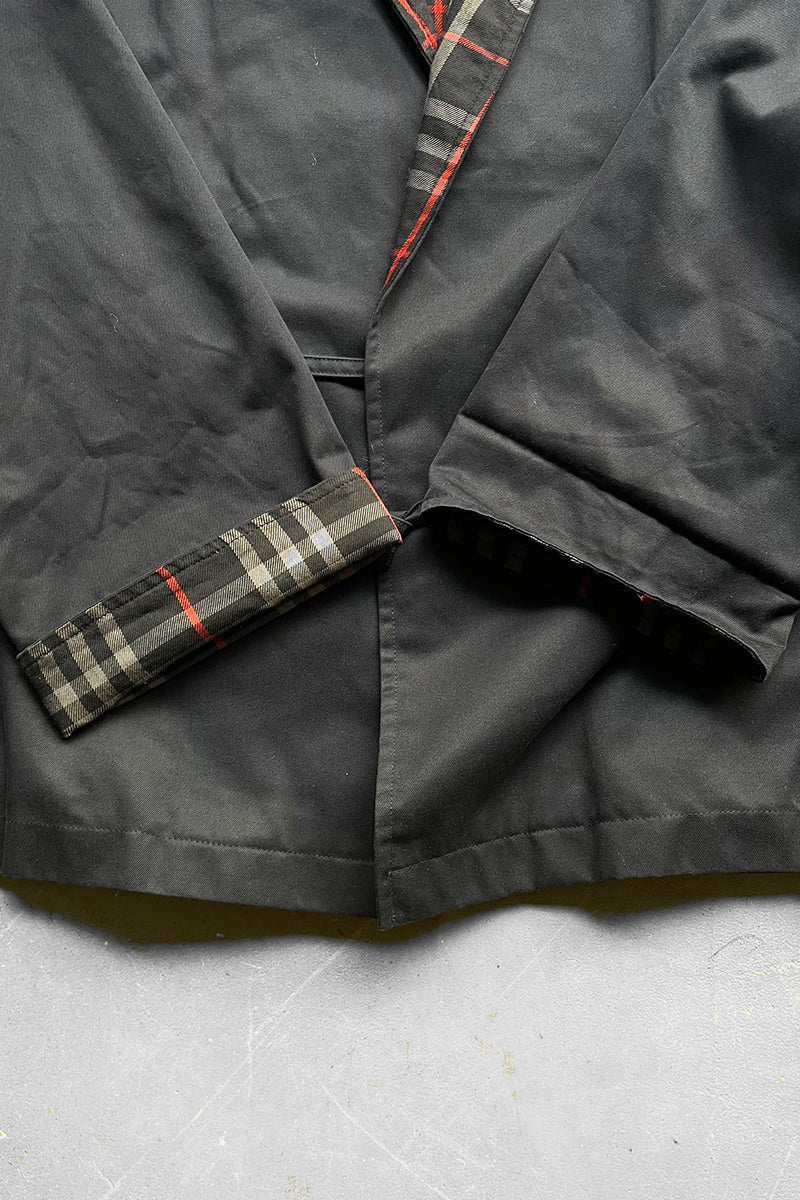 MADE IN ENGLAND 60s-70s GOWN JACKET / NAVY [SIZE: S USED]