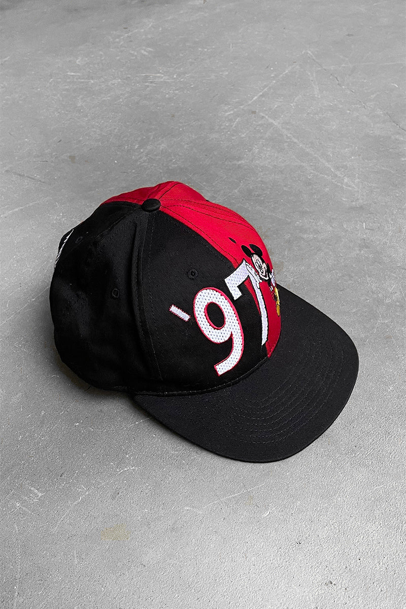 97'S MICKEY EMBROIDERY CAP / BLACK [ONE SIZE USED]