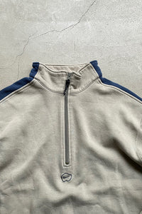 Y2K EARLY 00'S HALF-ZIP SWEATSHIRT / GRAY [SIZE: L USED]