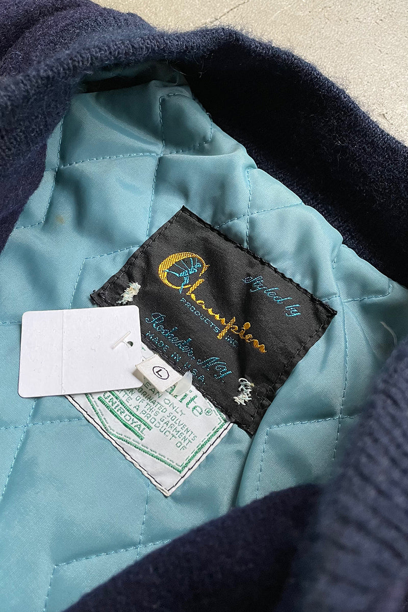 MADE IN USA 78'S STADIUM JACKET RUNNERS TAG / NAVY [SIZE: L USED]