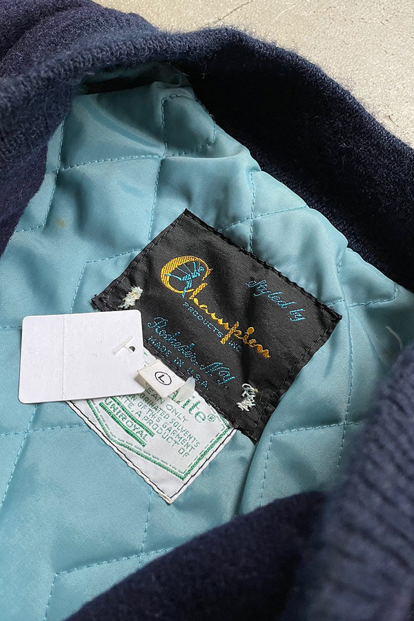 MADE IN USA 78'S STADIUM JACKET RUNNERS TAG / NAVY [SIZE: L USED]