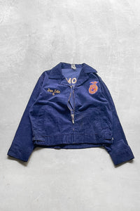 MADE IN USA 80'S FFA JACKET LOT100 WYOMING / NAVY [SIZE: 44 USED]