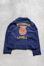 画像をギャラリービューアに読み込む, MADE IN USA 80&#39;S FFA JACKET LOT100 WYOMING / NAVY [SIZE: 44 USED]
