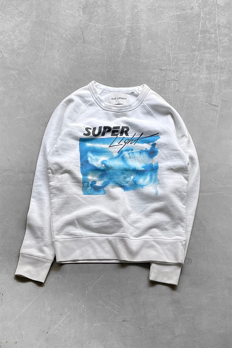 MADE IN PORTUGAL 14AW SUPER LIGHT SWEATSHIRT / WHITE [SIZE: 46 USED]