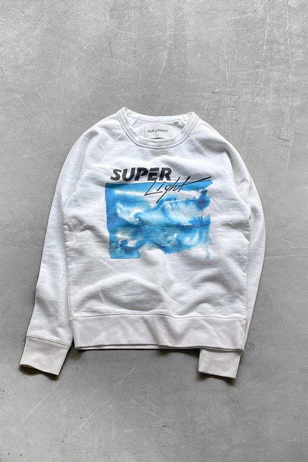 MADE IN PORTUGAL 14AW SUPER LIGHT SWEATSHIRT / WHITE [SIZE: 46 USED]