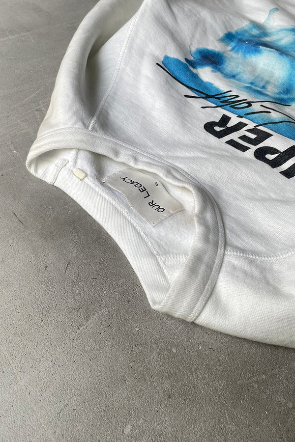 MADE IN PORTUGAL 14AW SUPER LIGHT SWEATSHIRT / WHITE [SIZE: 46 USED]