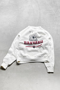 MADE IN USA 99'S HARVARD COLLEGE SWEATSHIRT / WHITE [SIZE: L USED]
