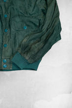 画像をギャラリービューアに読み込む, 90&#39;S SUEDE LEATHER JACKET / GREEN [SIZE: M USED]
