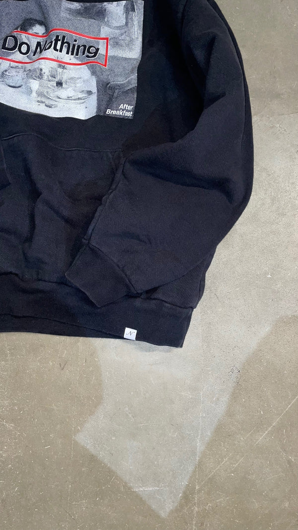 MADE IN USA AFTER BREAKFAST SWEAT HOODIE / BLACK [SIZE: L USED]