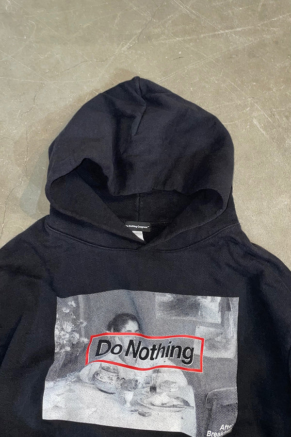 MADE IN USA AFTER BREAKFAST SWEAT HOODIE / BLACK [SIZE: L USED]