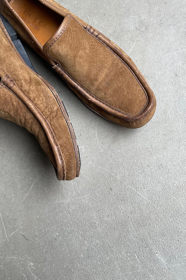 MADER IN ITALY SUEDE LEATHER LOAFER / BEIGE [SIZE: US8 (26.0cm相当) USED]