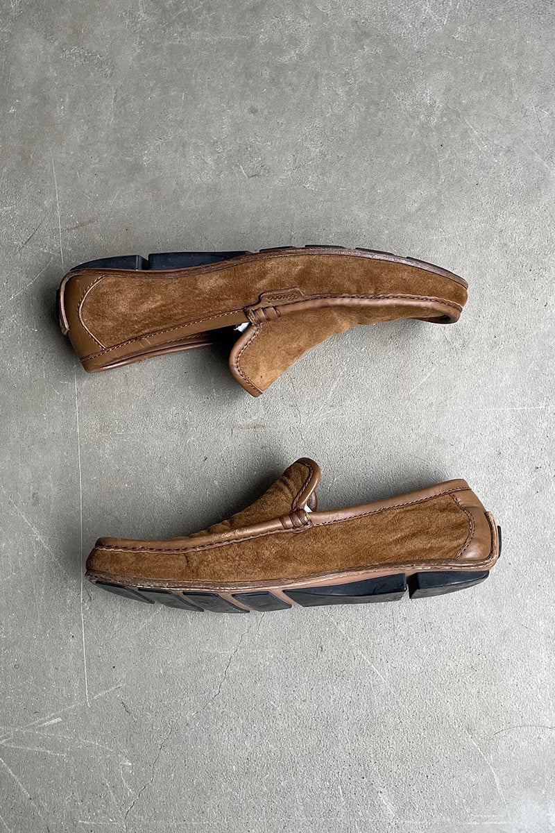 MADER IN ITALY SUEDE LEATHER LOAFER / BEIGE [SIZE: US8 (26.0cm相当) USED]