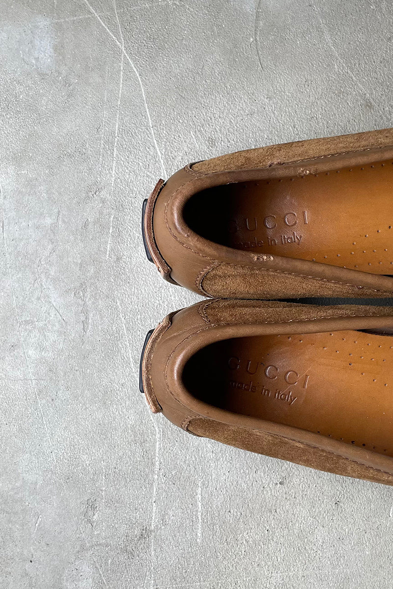 MADER IN ITALY SUEDE LEATHER LOAFER / BEIGE [SIZE: US8 (26.0cm相当) USED]