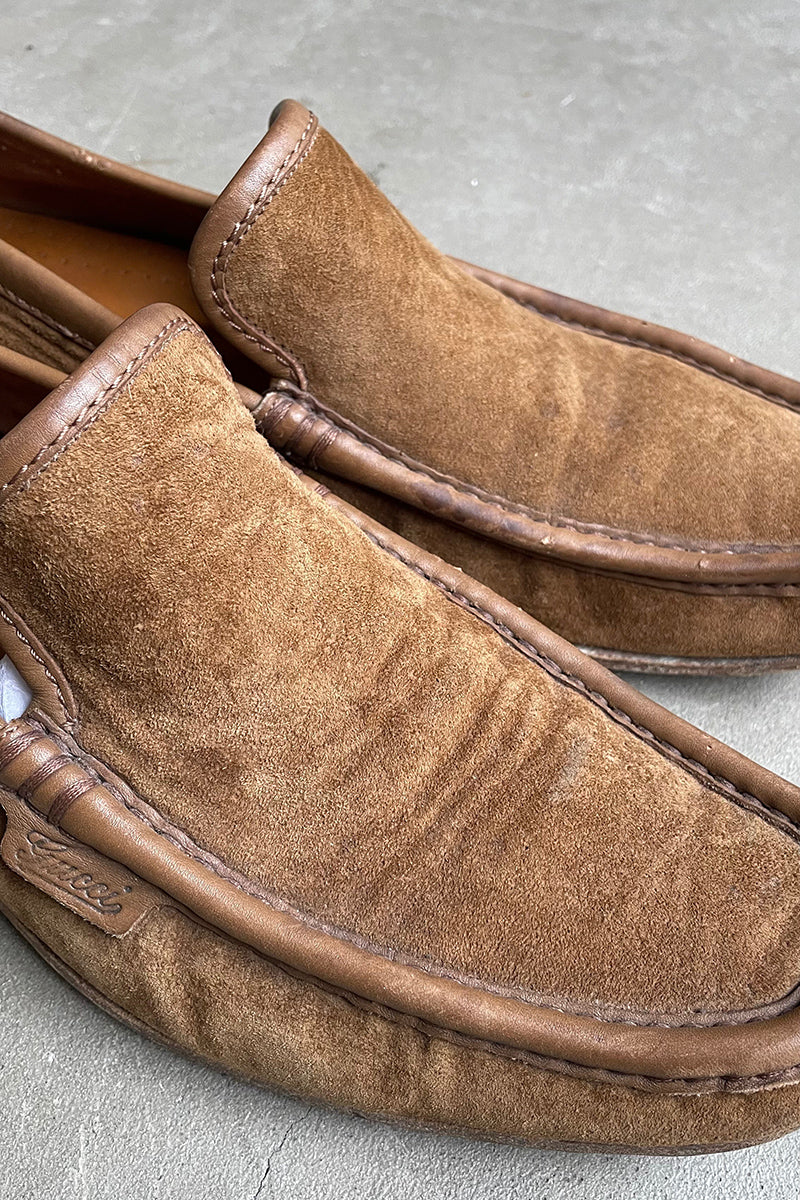 MADER IN ITALY SUEDE LEATHER LOAFER / BEIGE [SIZE: US8 (26.0cm相当) USED]