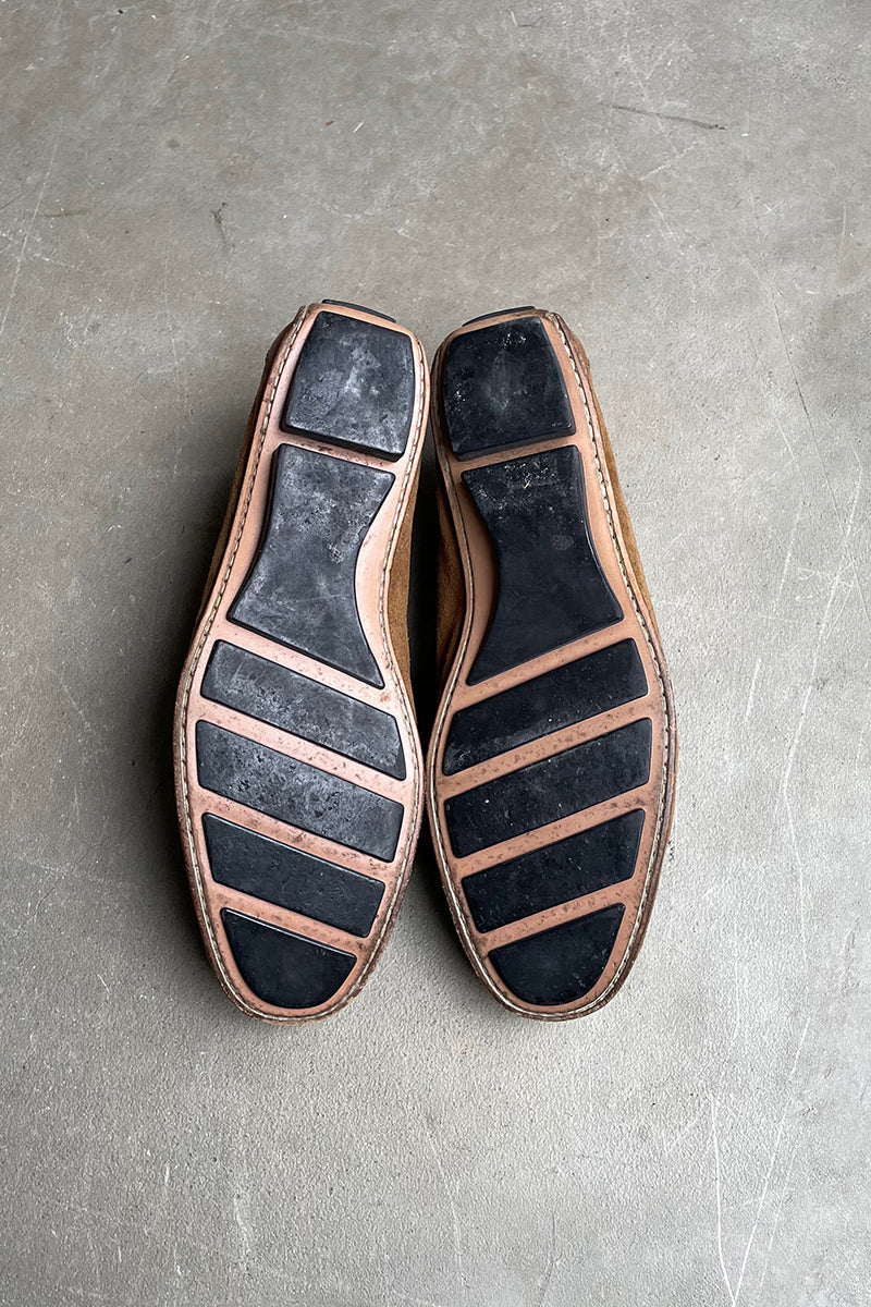 MADER IN ITALY SUEDE LEATHER LOAFER / BEIGE [SIZE: US8 (26.0cm相当) USED]