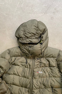 Y2K EARLY 00'S PERTEX ENDURANCE DOWN ASCENT JACKET / KHAKI [SIZE: S USED]