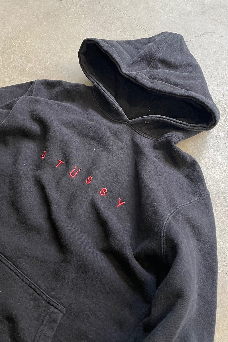 17AW LOGO SWEAT HOODIE / BLACK [SIZE: L USED]