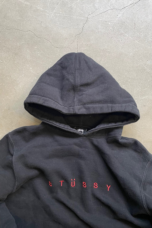 17AW LOGO SWEAT HOODIE / BLACK [SIZE: L USED]
