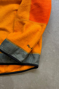 Y2K EARLY 00'S HALF-ZIP FLEECE JACKET / ORANGE [SIZE: M USED]