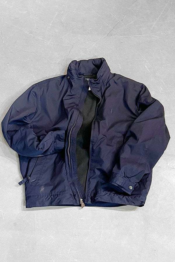 90'S INNER FLEECE ZIP JACKET / NAVY [SIZE: L USED]