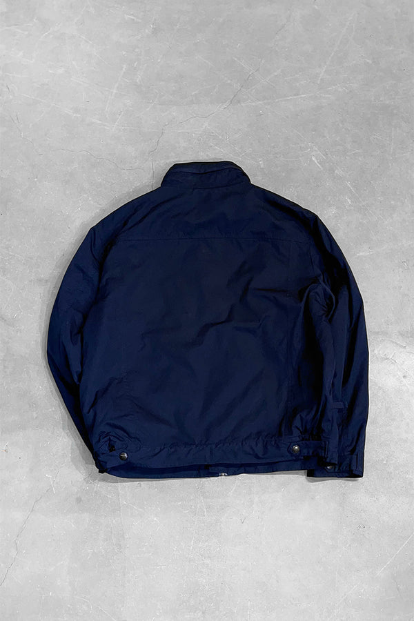 90'S INNER FLEECE ZIP JACKET / NAVY [SIZE: L USED]