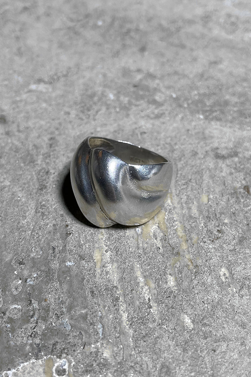 925 SILVER RING / SILVER [SIZE: 17号相当 USED]