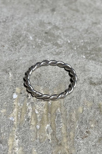 925 SILVER RING / SILVER [SIZE: 15号相当 USED]
