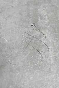 MADE IN ITALY 925 SILVER SNAKE CHAIN NECKLACE / SILVER [SIZE: ONE SIZE USED]