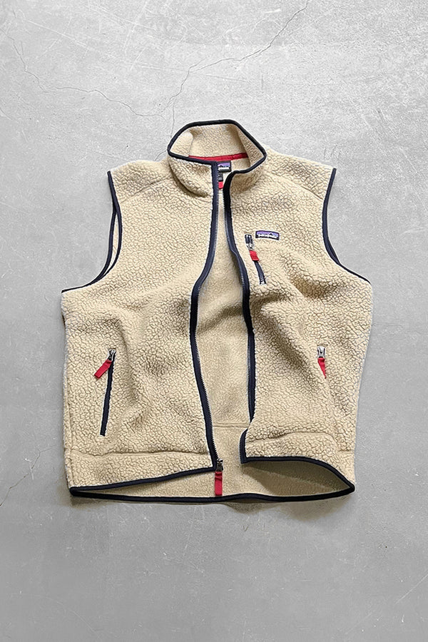 17AW RETRO PILE FLEECE VEST/ BEIGE [SIZE: L USED]