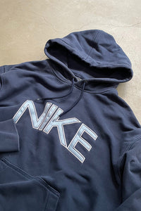 MADE IN TURKEY Y2K EARLY 00'S SWEAT HOODIE / NAVY [SIZE: M USED]