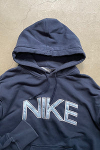 MADE IN TURKEY Y2K EARLY 00'S SWEAT HOODIE / NAVY [SIZE: M USED]