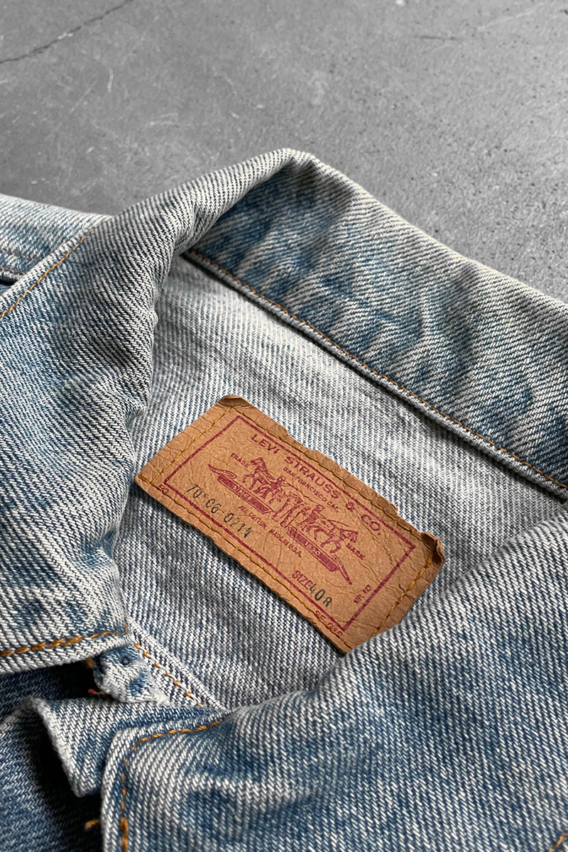 MADE IN USA 90'S 70506-0214 4TH TYPE DENIM JACKET / INDIGO [SIZE: 40 USED]