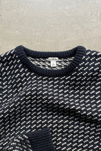 画像をギャラリービューアに読み込む, MADE IN NORWAY BIRDSEYE KNIT SWEATER / NAVY [SIZE: M USED]
