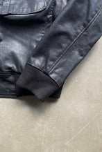 画像をギャラリービューアに読み込む, MADE IN USA Y2K 09&#39;S LIMITED EDITION LEATHER FLIGHT JACKET / BLACK [SIZE: XL USED]
