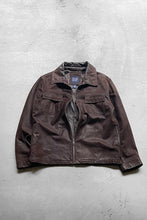 画像をギャラリービューアに読み込む, 90&#39;S LEATHER JACKET / BROWN [SIZE: M USED]
