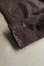 画像をギャラリービューアに読み込む, 90&#39;S LEATHER JACKET / BROWN [SIZE: M USED]
