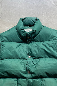 60'S GOOSE DOWN VEST / GREEN [SIZE: L USED]