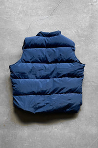 70-80'S GOOSE DOWN VEST / NAVY [SIZE: L USED]