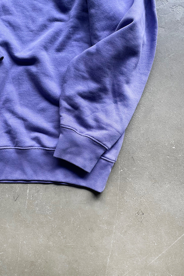 MADE IN PORTUGAL FACE LOGO PATCH SWEATSHIRT / PURPLE [SIZE: XS USED]