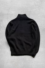 画像をギャラリービューアに読み込む, MADE IN ROMANIA MERINO WOOL DRIVERS KNIT SWEATER / NAVY [SIZE: M USED]
