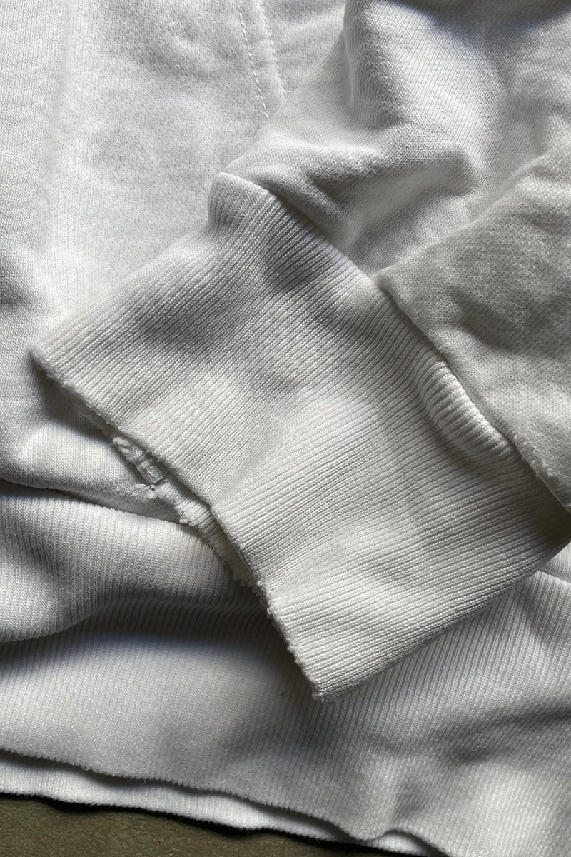 90'S ZIP SWEAT HOODIE / WHITE [SIZE: L USED]