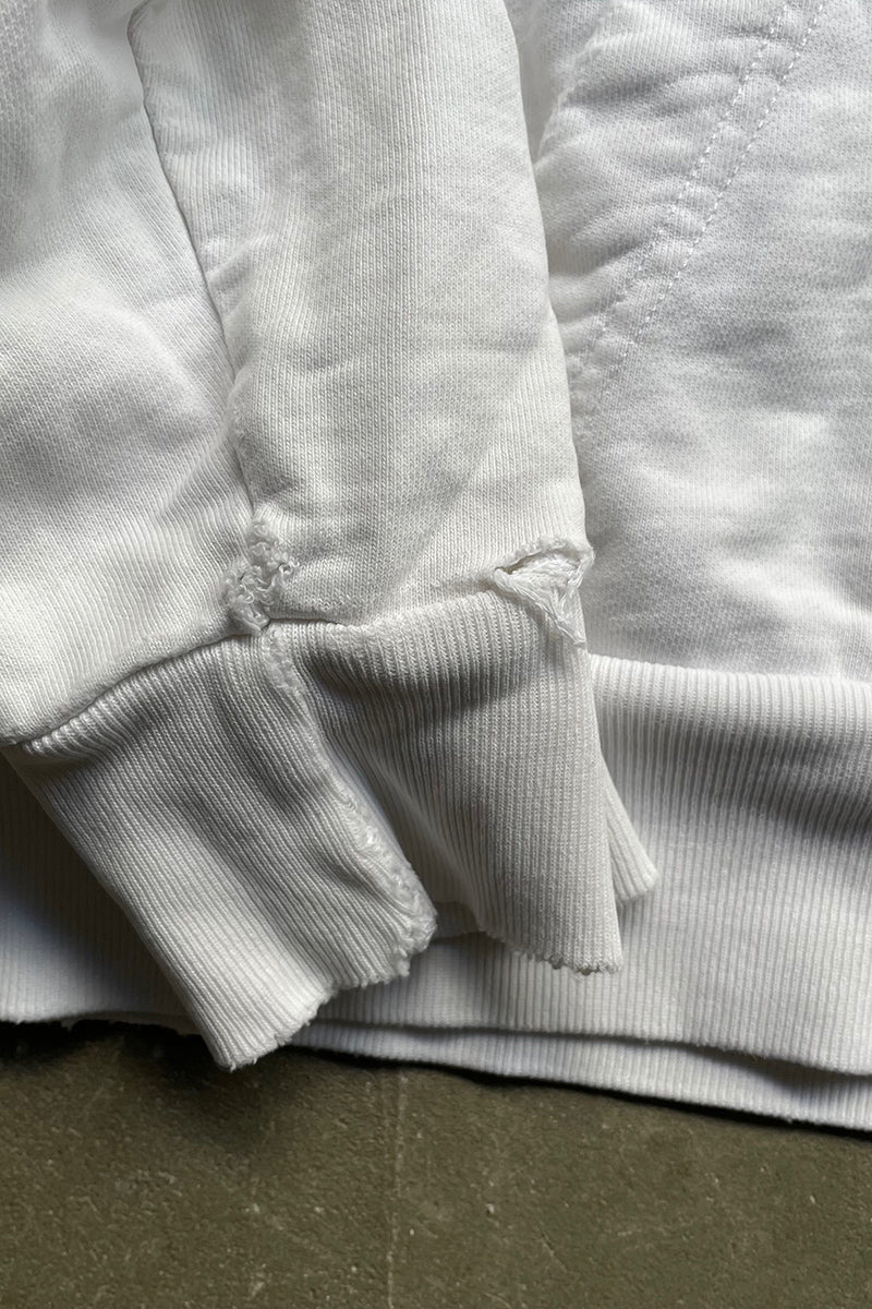 90'S ZIP SWEAT HOODIE / WHITE [SIZE: L USED]