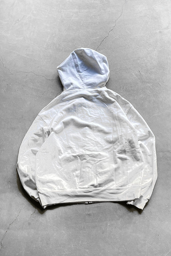 90'S ZIP SWEAT HOODIE / WHITE [SIZE: L USED]