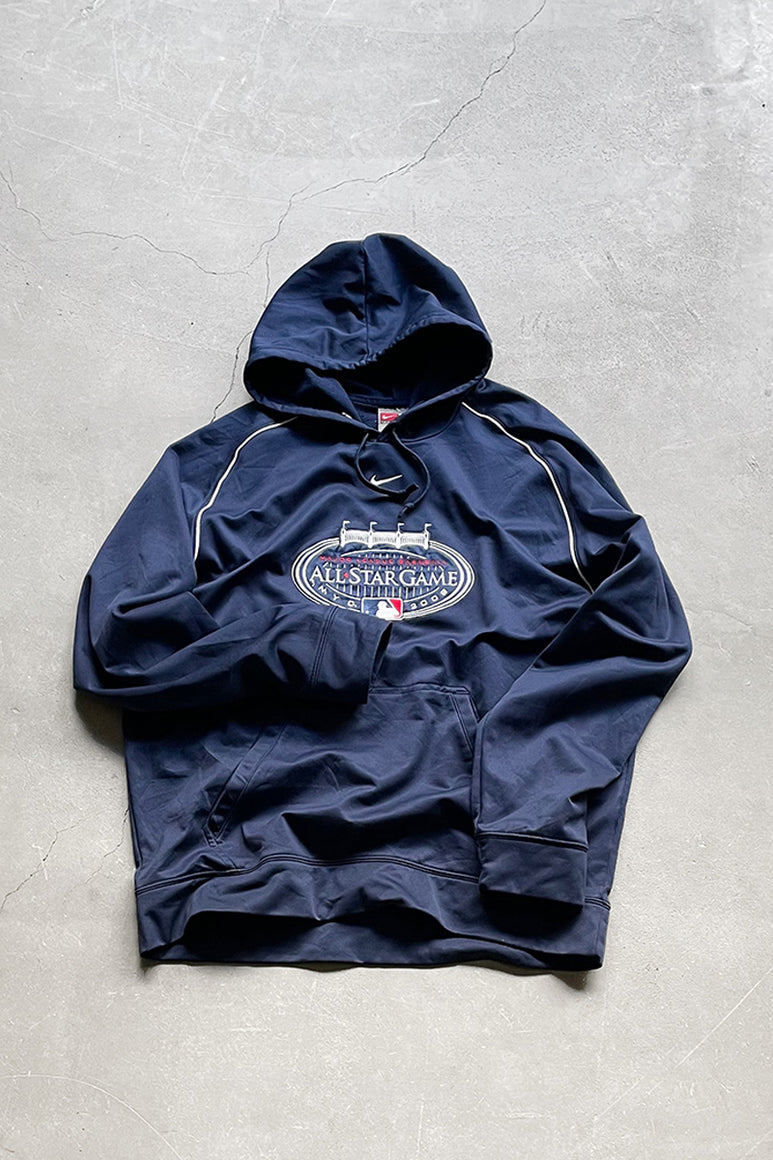 08'S MLB ALL STAR GAME HOODIE / NAVY [SIZE: L USED]