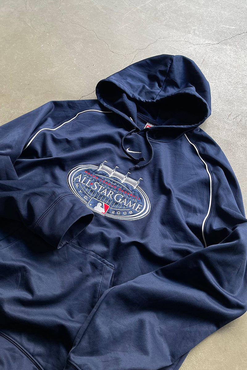 08'S MLB ALL STAR GAME HOODIE / NAVY [SIZE: L USED]